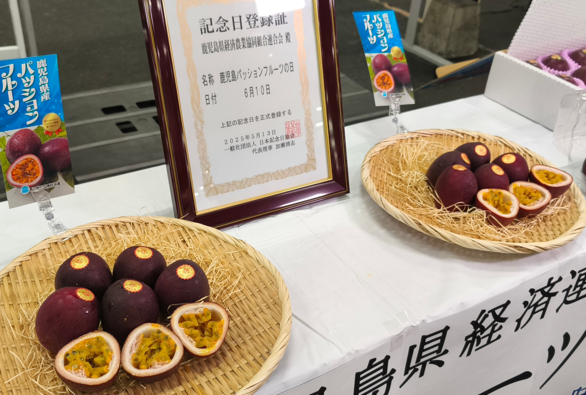 JA鹿児島県経済連「鹿児島パッションフルーツの日」市場発表会が開催されました