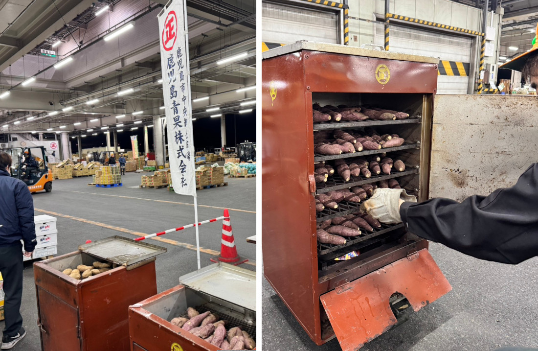 “感謝”の気持ちを込めて“焼き芋”をふるまいました